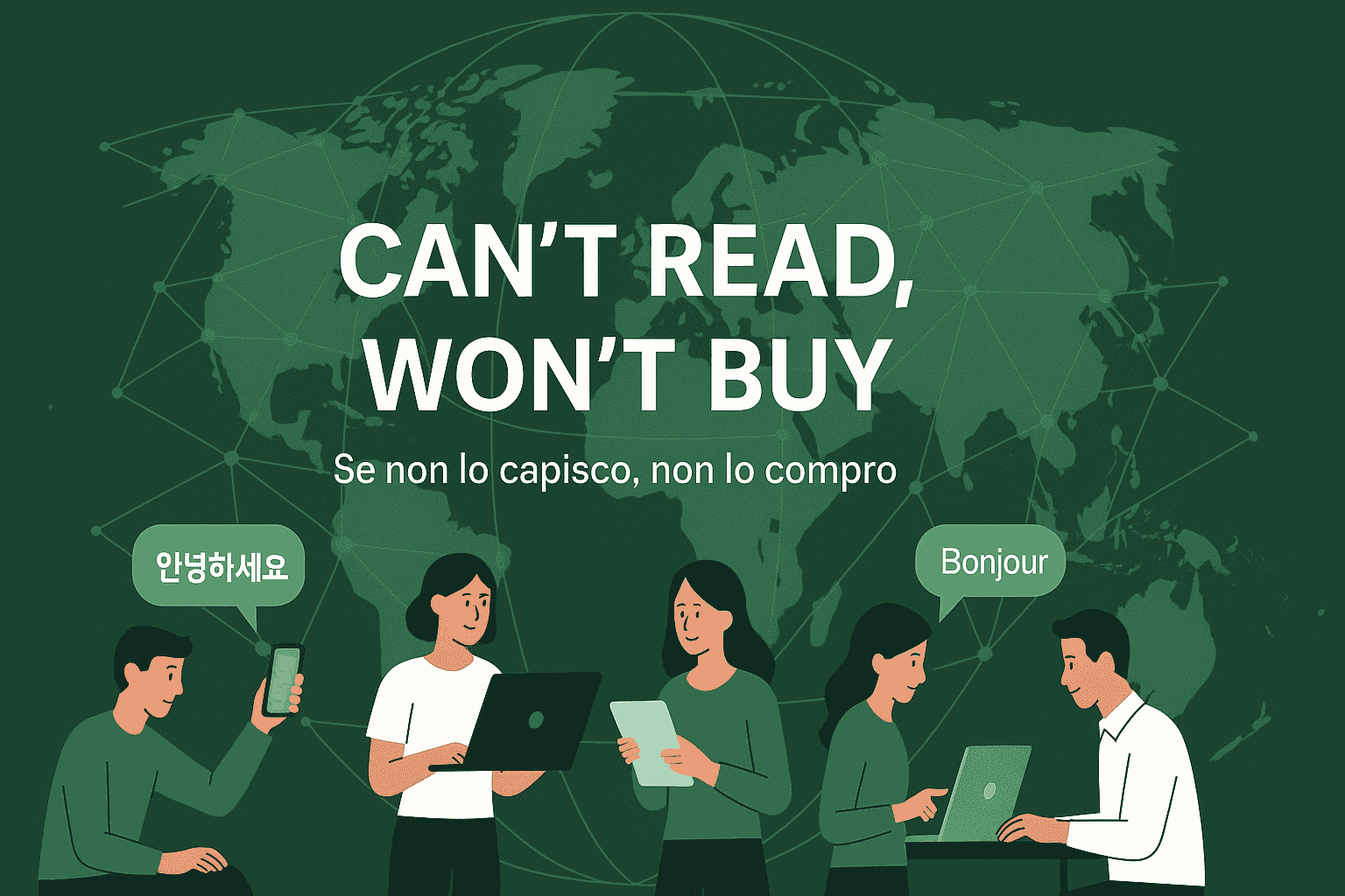 la lingua è decisiva nelle vendite online